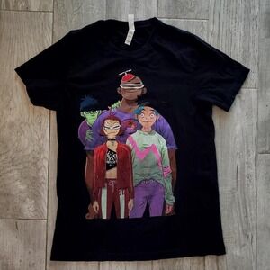 Gorillaz North American Tour Fall 2022 Black T-Shirt size‎ Medium.